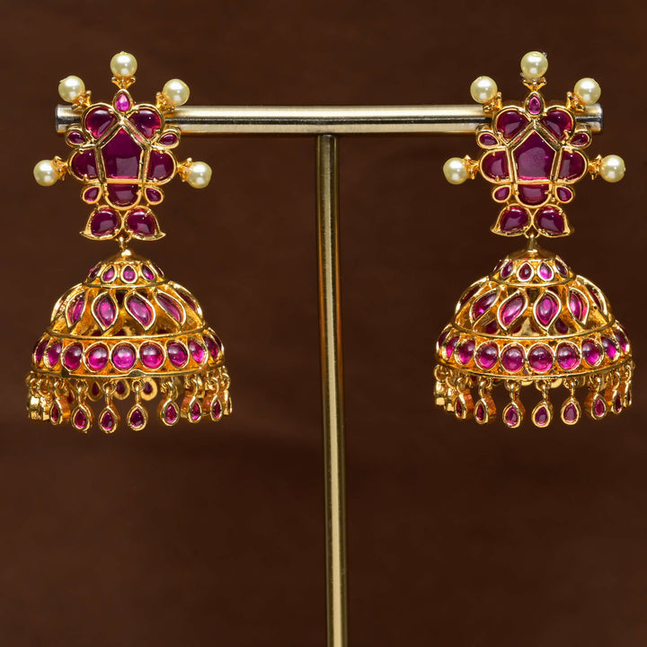 Temple Jhumka Earrings