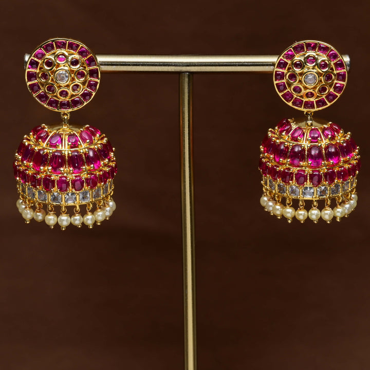 Temple Jhumka Earrings