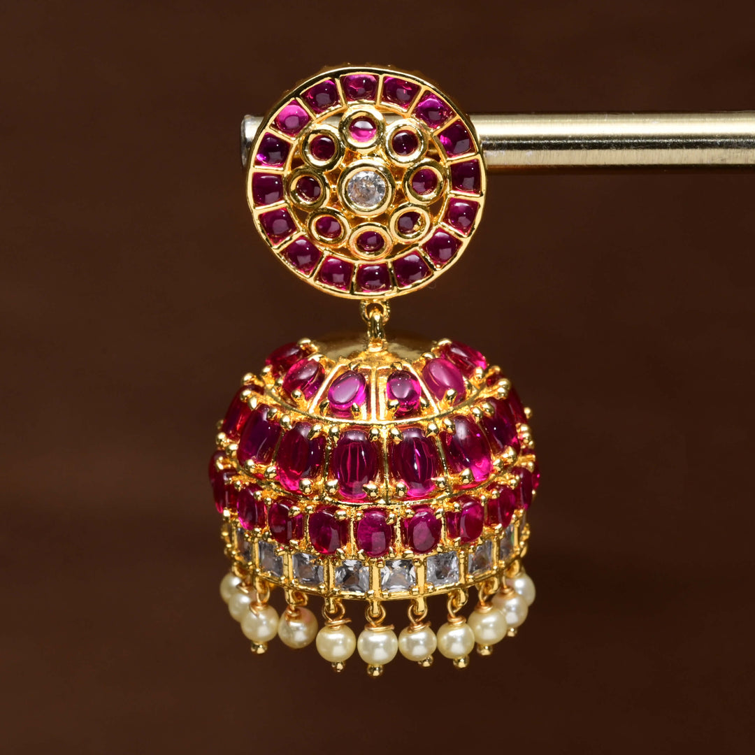 Temple Jhumka Earrings