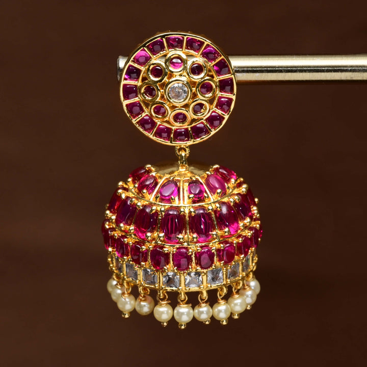 Temple Jhumka Earrings