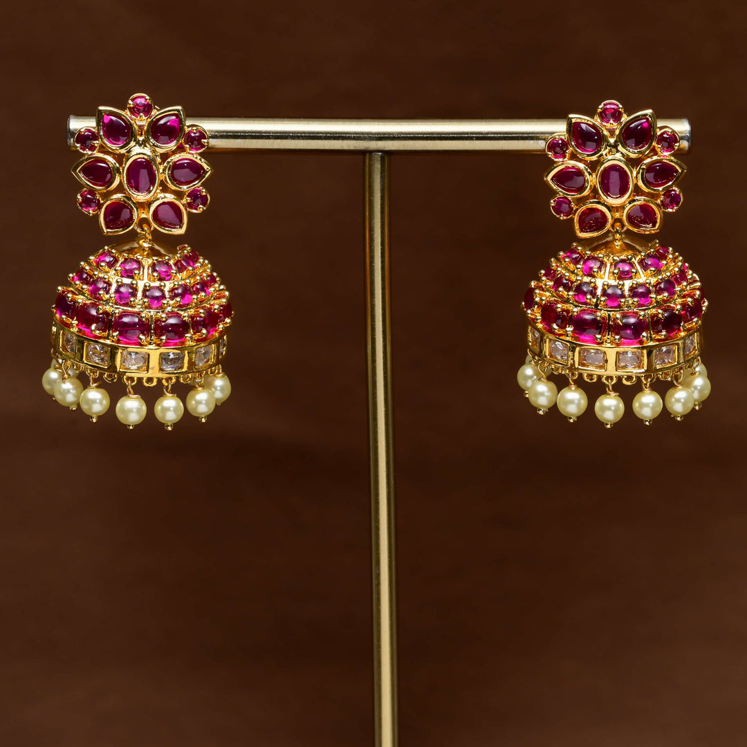 Temple Jhumka Earrings