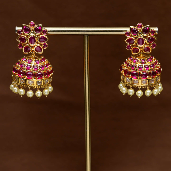 Temple Jhumka Earrings