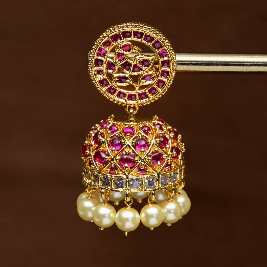 Temple Jhumka Earrings