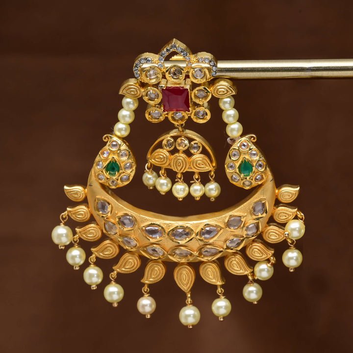 Uncut Polki Chandbali Earrings