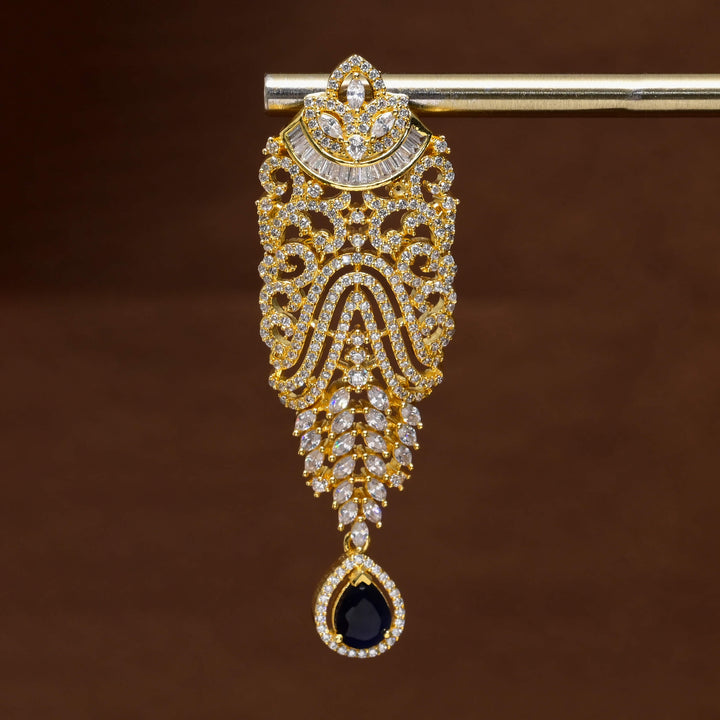 CZ Gold Finish Earrings