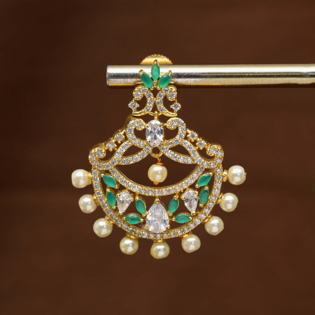 CZ Gold Finish Earrings