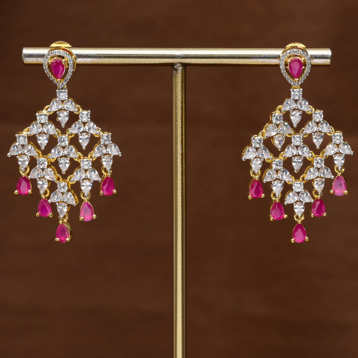 CZ Diamond Finish Earrings