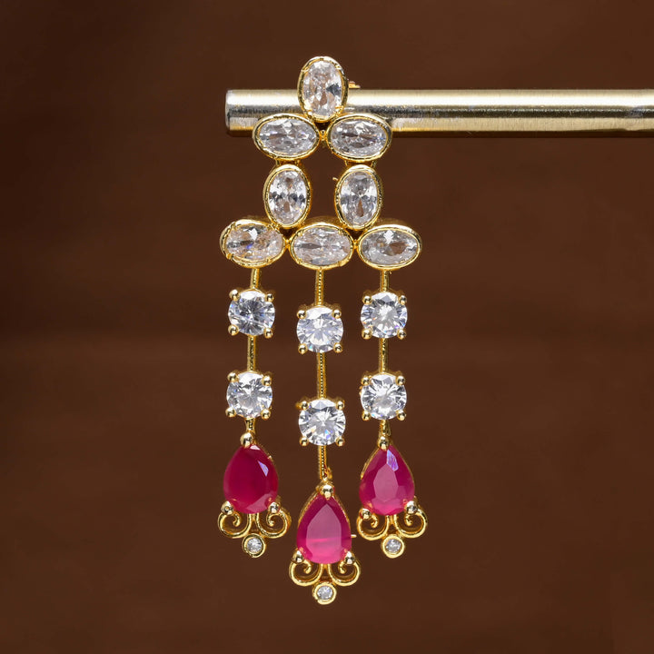 CZ Diamond Finish Earrings