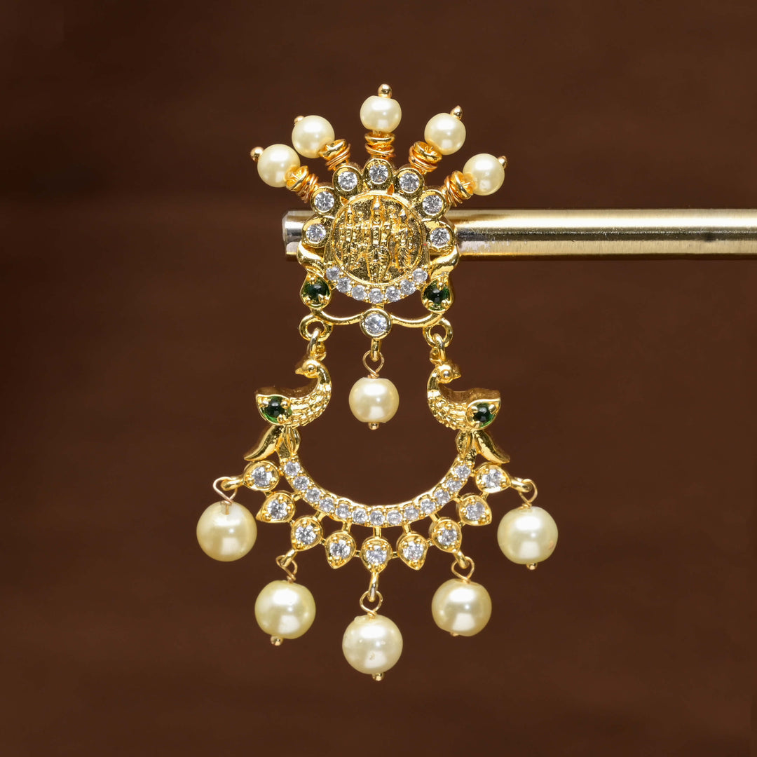 CZ Gold Finish Earrings