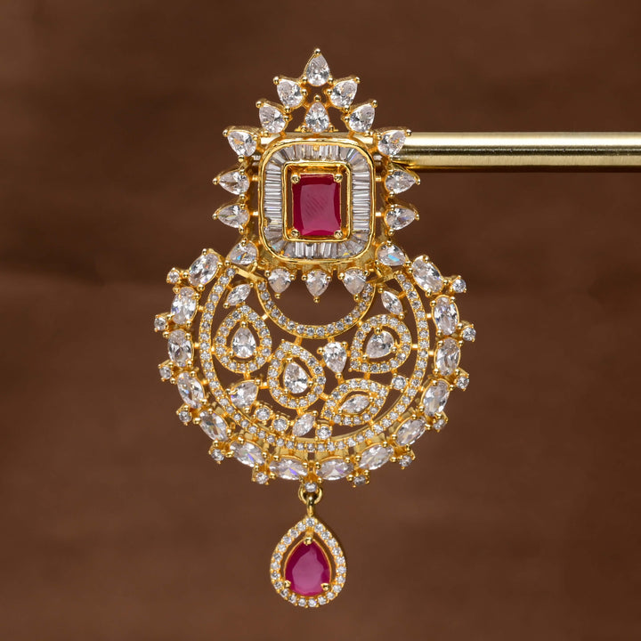 CZ Gold Finish Earrings