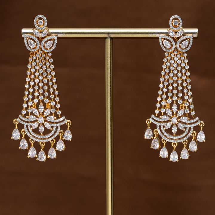 CZ Diamond Finish Earrings