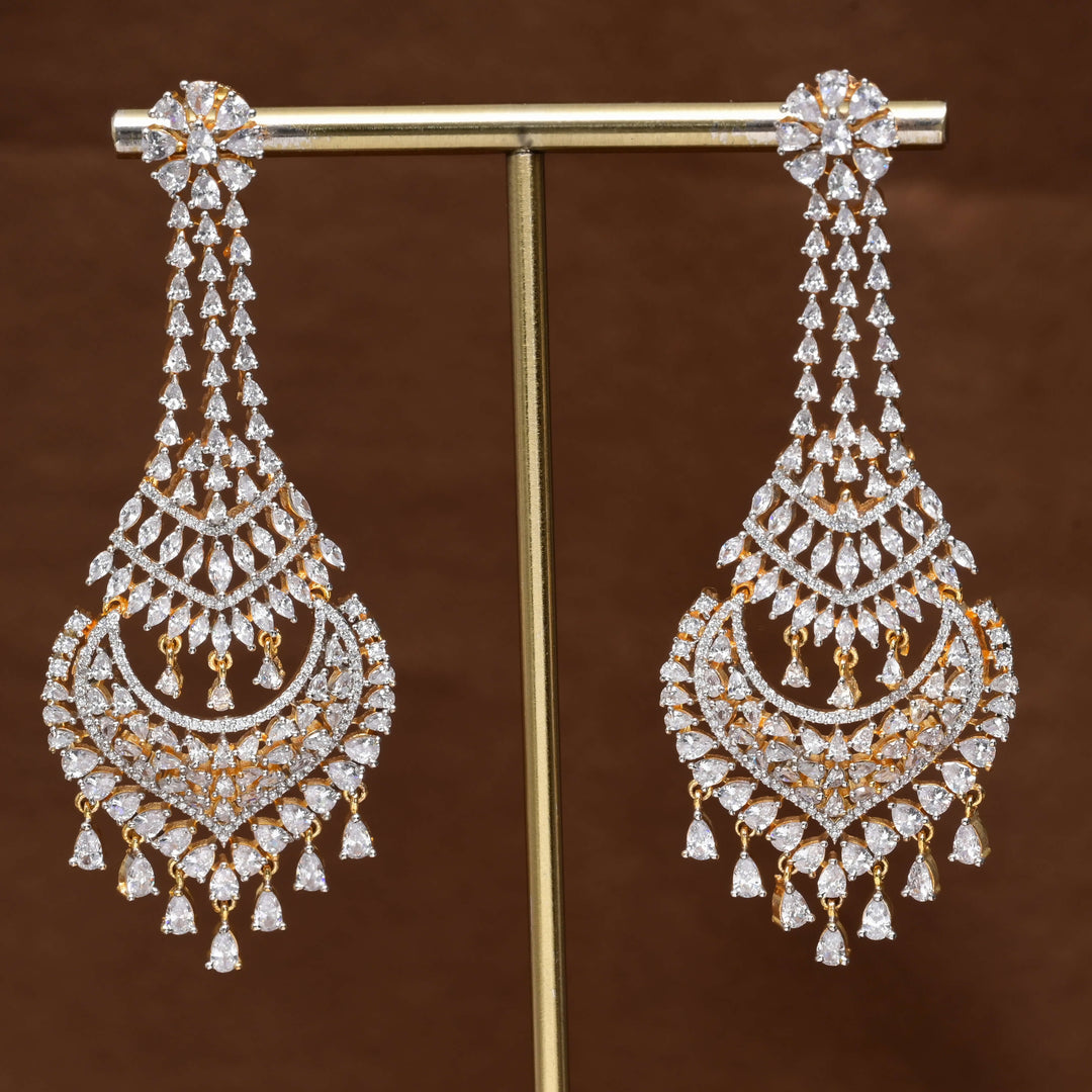 CZ Diamond Finish Earrings