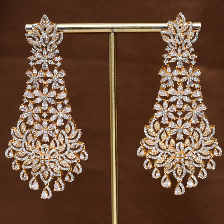CZ Diamond Finish Earrings