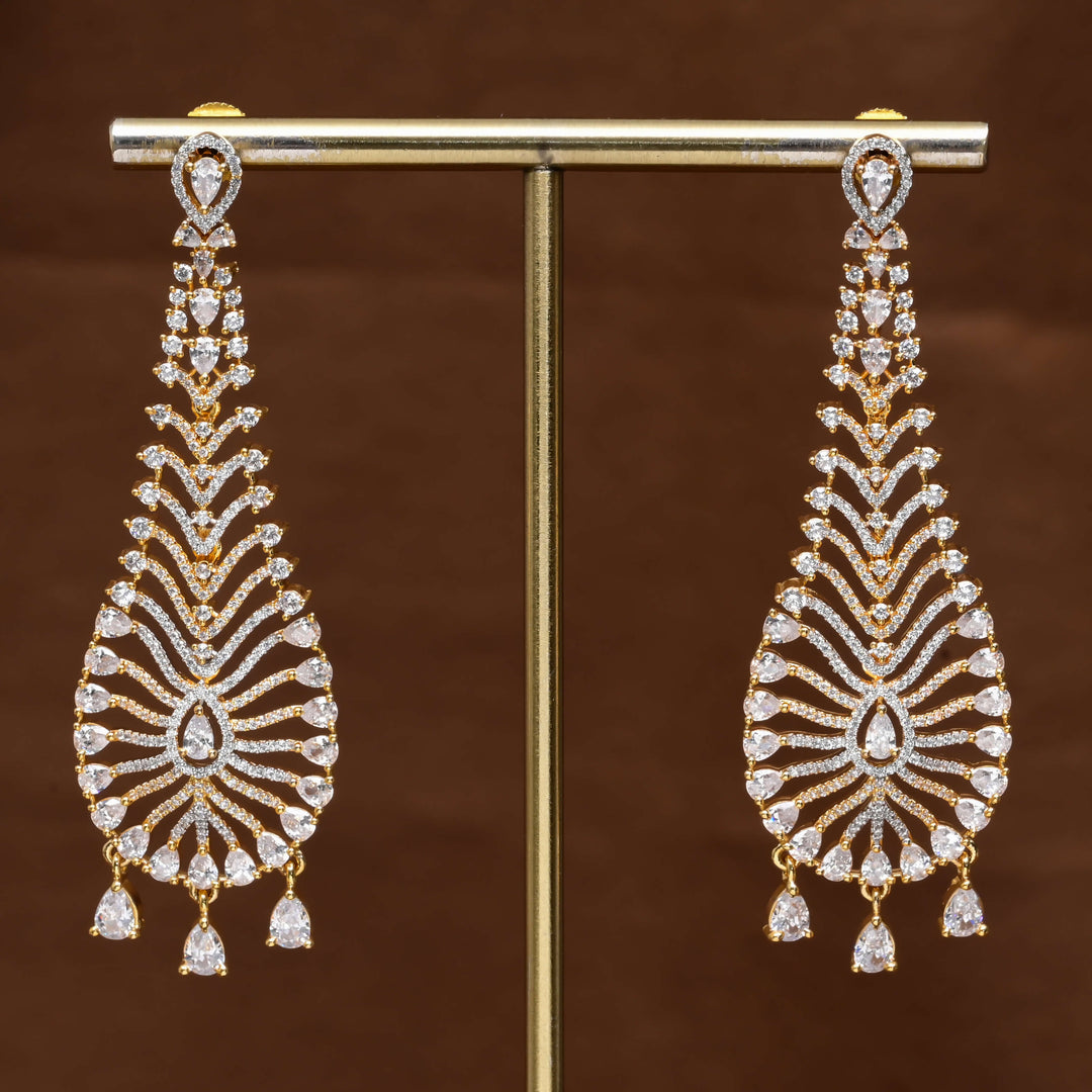 CZ Diamond Finish Earrings