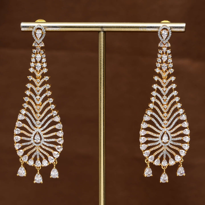 CZ Diamond Finish Earrings