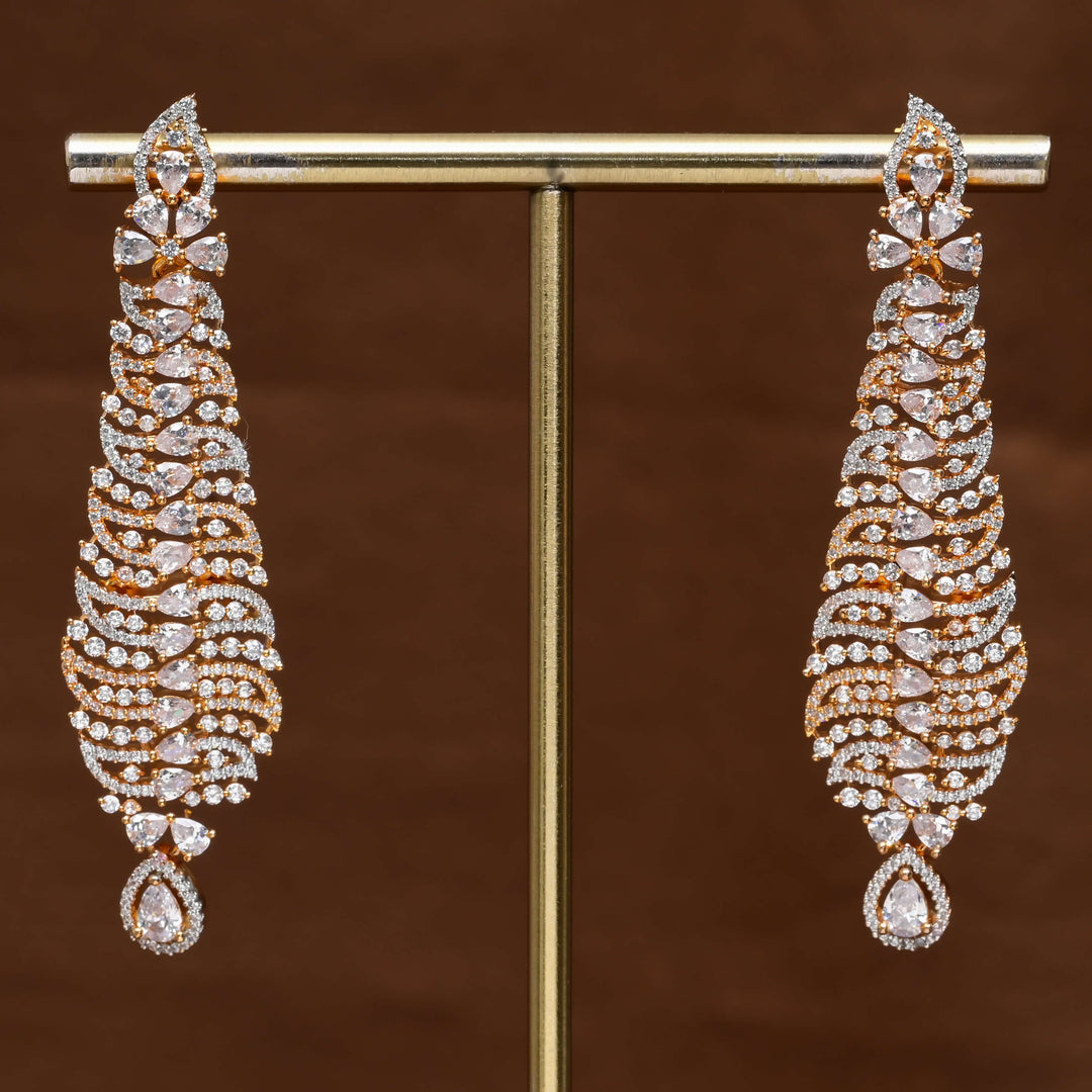 CZ Diamond Finish Earrings