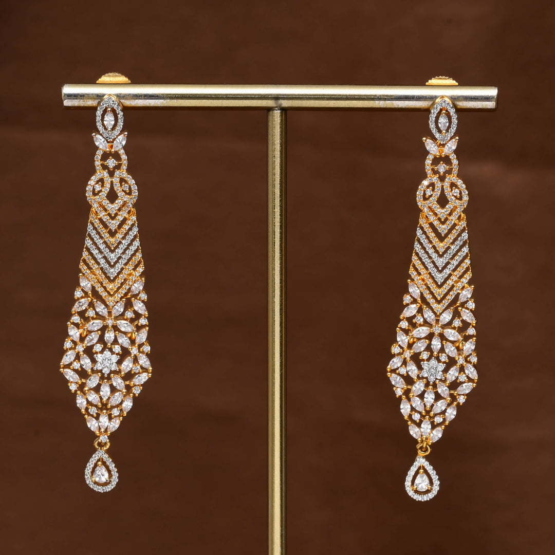 CZ Diamond Finish Earrings