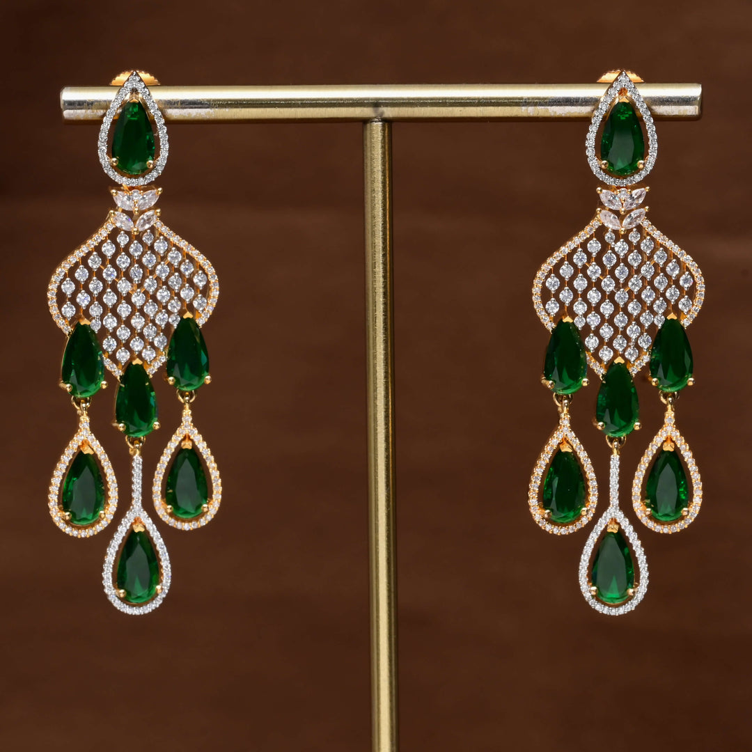 CZ Diamond Finish Earrings