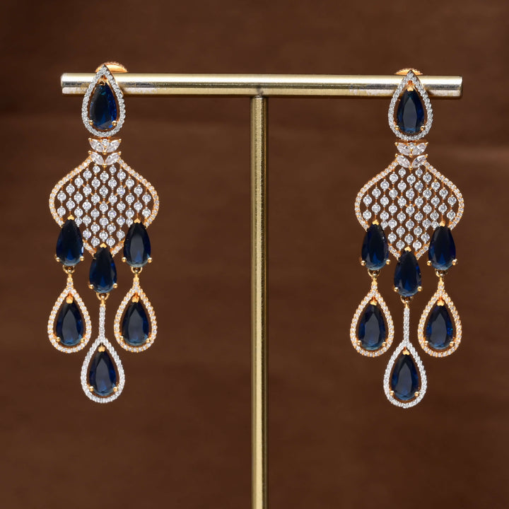 CZ Diamond Finish Earrings