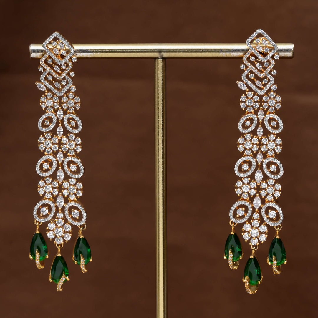 CZ Diamond Finish Earrings