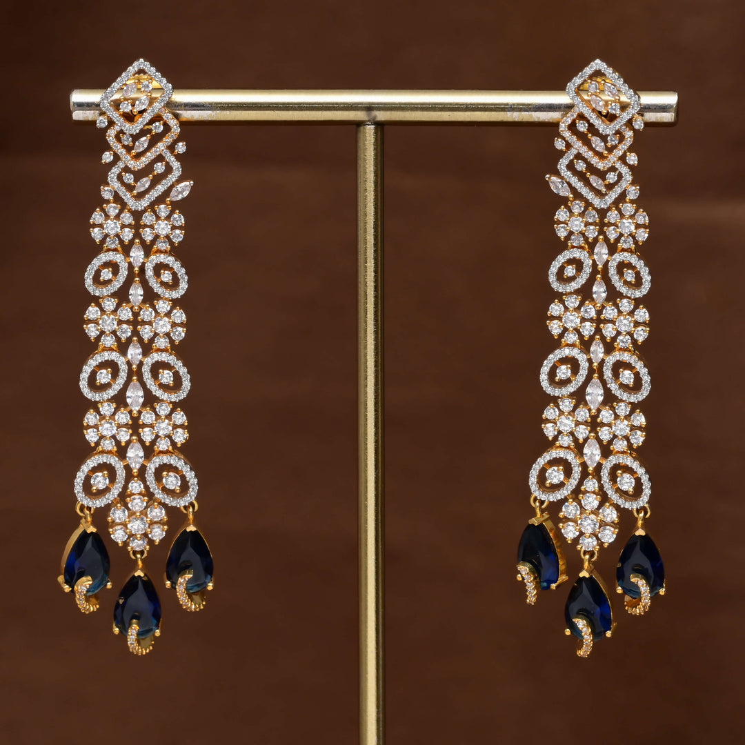 CZ Diamond Finish Earrings