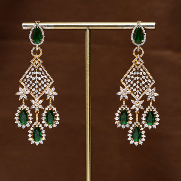 CZ Diamond Finish Earrings
