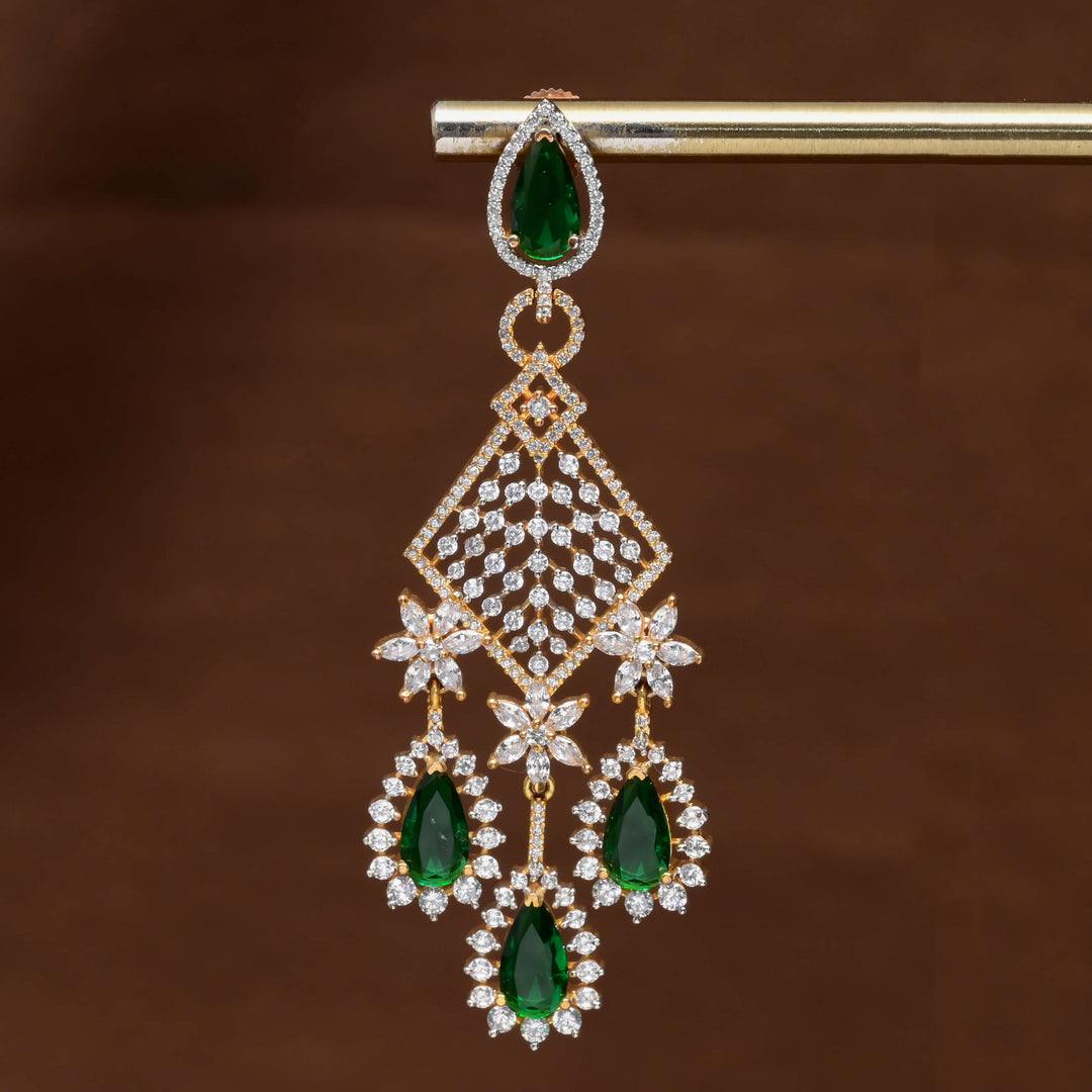 CZ Diamond Finish Earrings