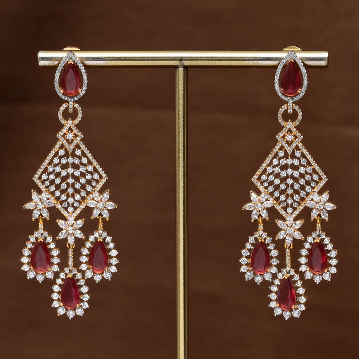 CZ Diamond Finish Earrings