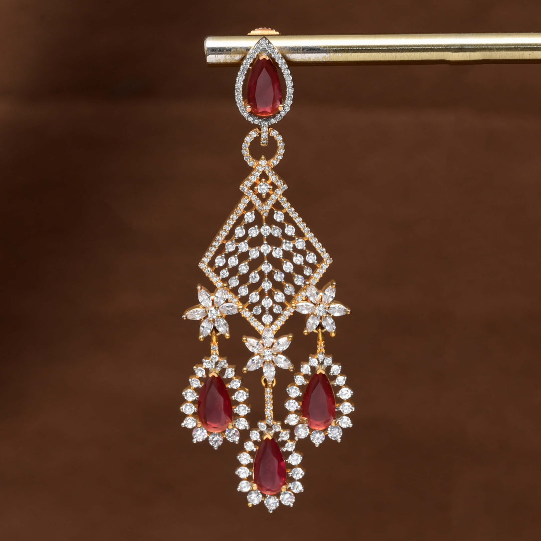 CZ Diamond Finish Earrings