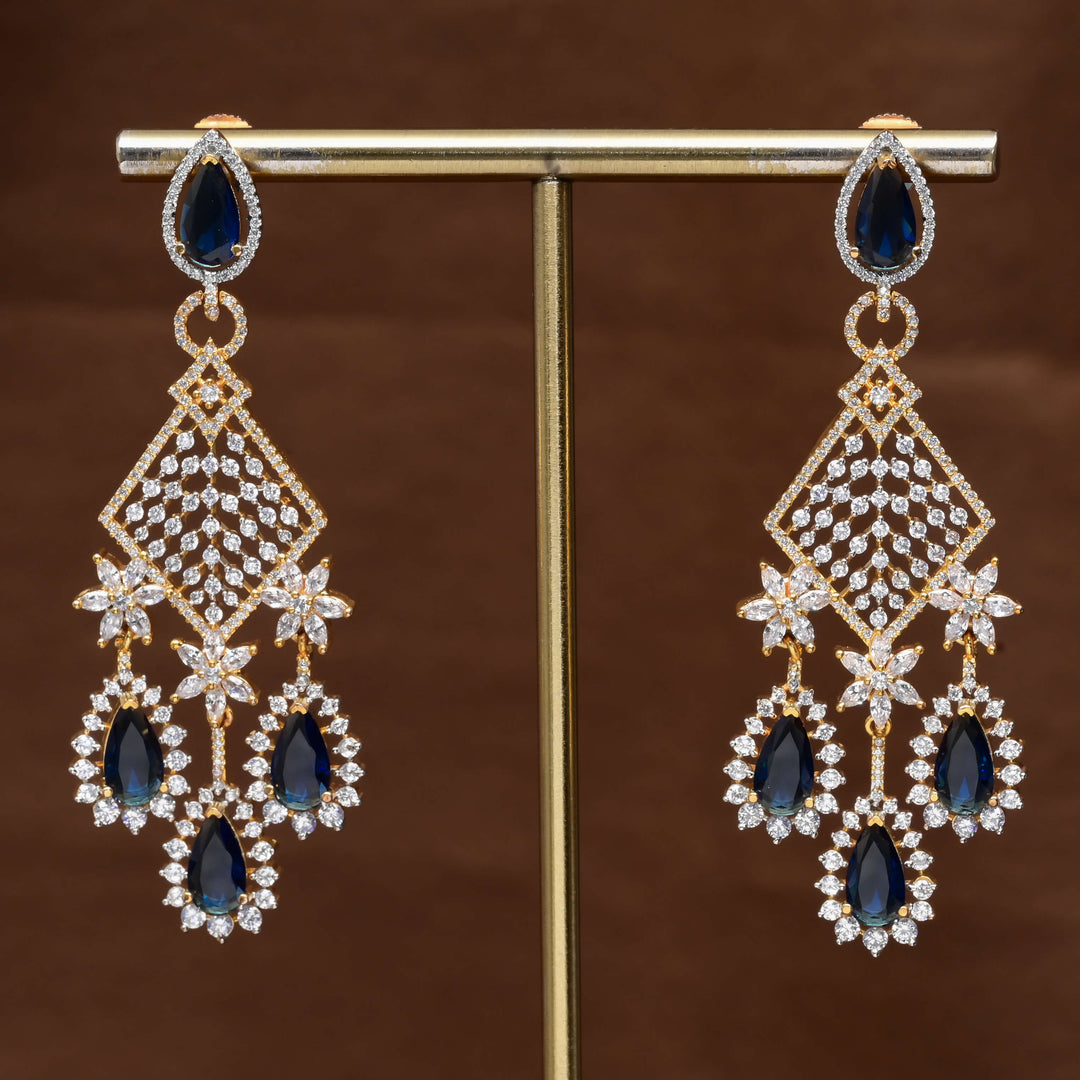 CZ Diamond Finish Earrings