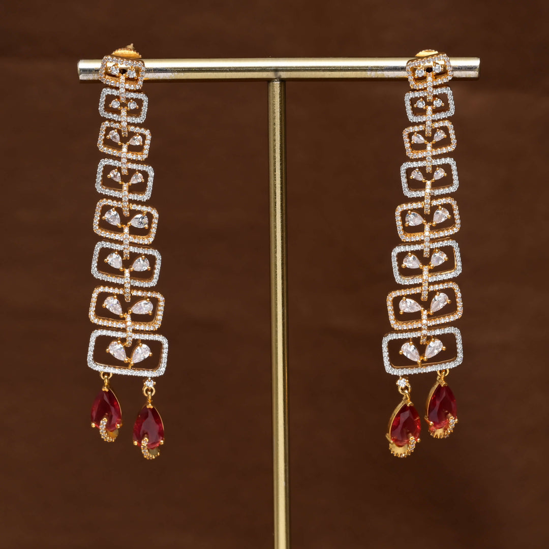 CZ Diamond Finish Earrings