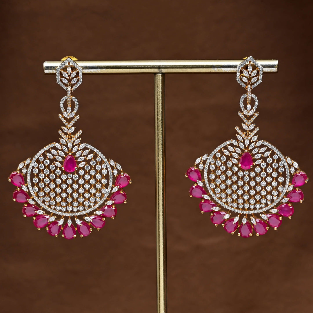 CZ Diamond Finish Earrings