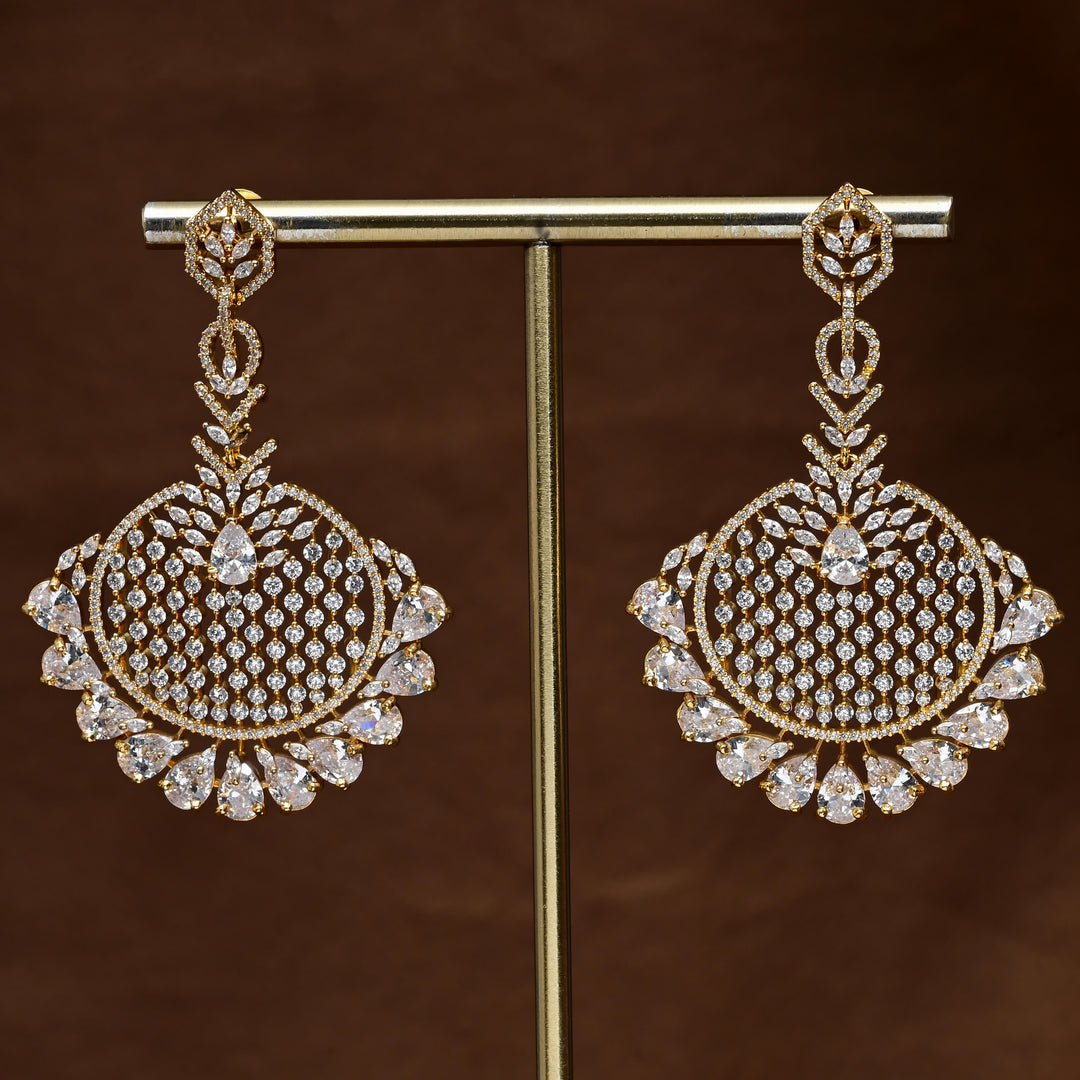 CZ Diamond Finish Earrings