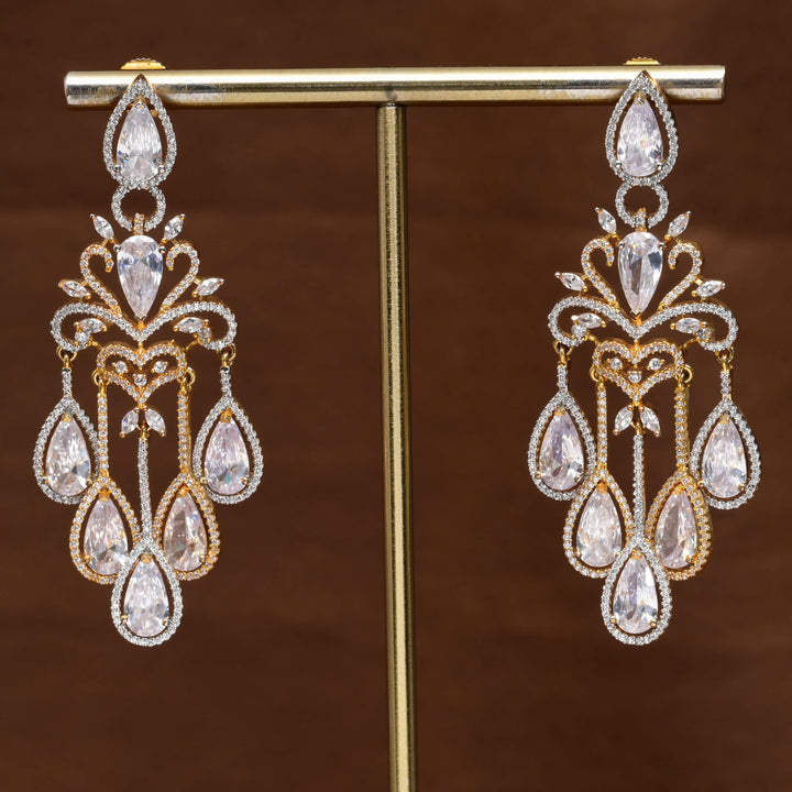 CZ Diamond Finish Earrings
