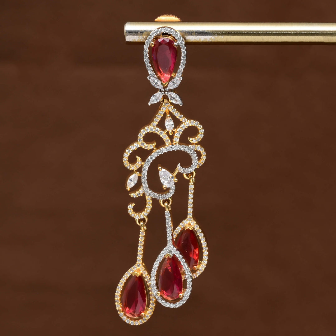 CZ Diamond Finish Earrings