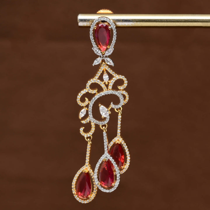 CZ Diamond Finish Earrings