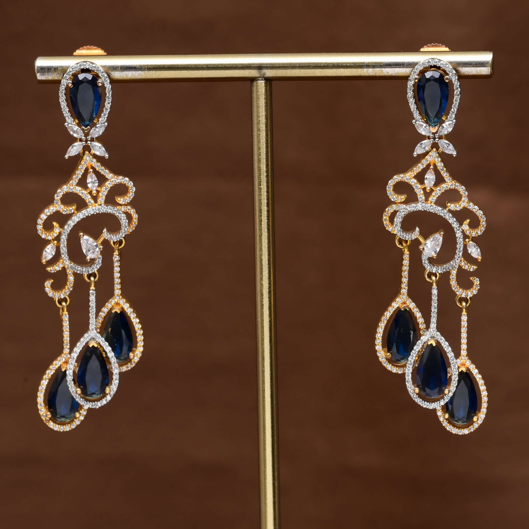 CZ Diamond Finish Earrings