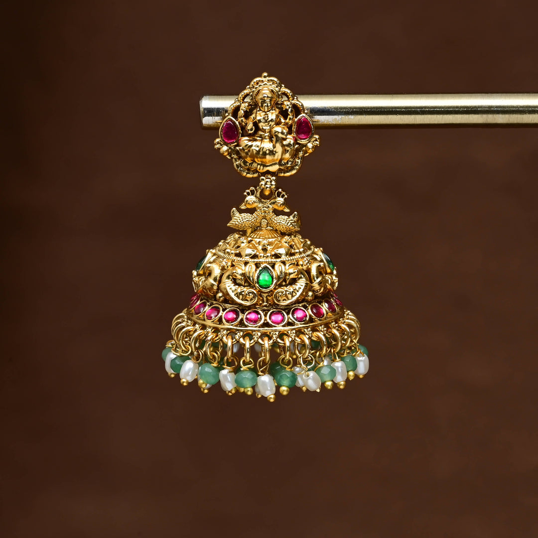 Temple Jhumka Earrings