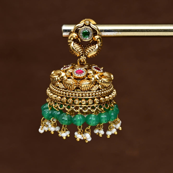Temple Jhumka Earrings