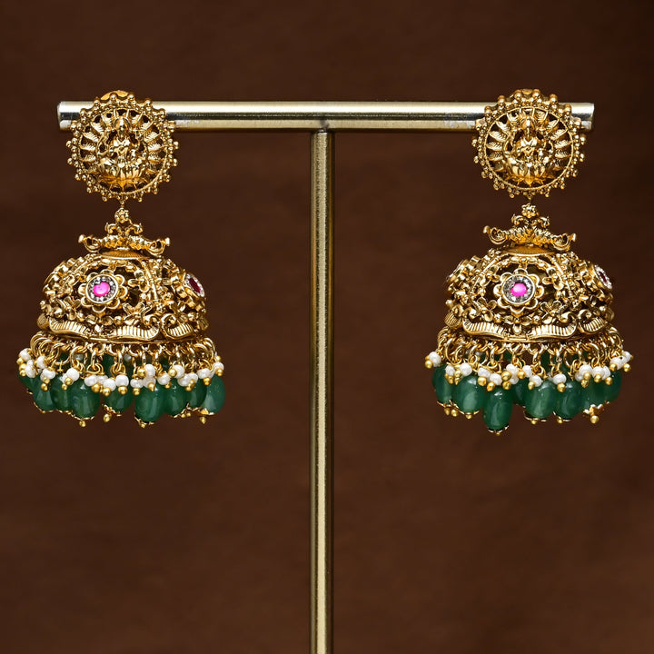 Temple Jhumka Earrings