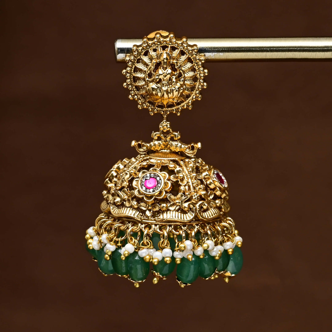 Temple Jhumka Earrings