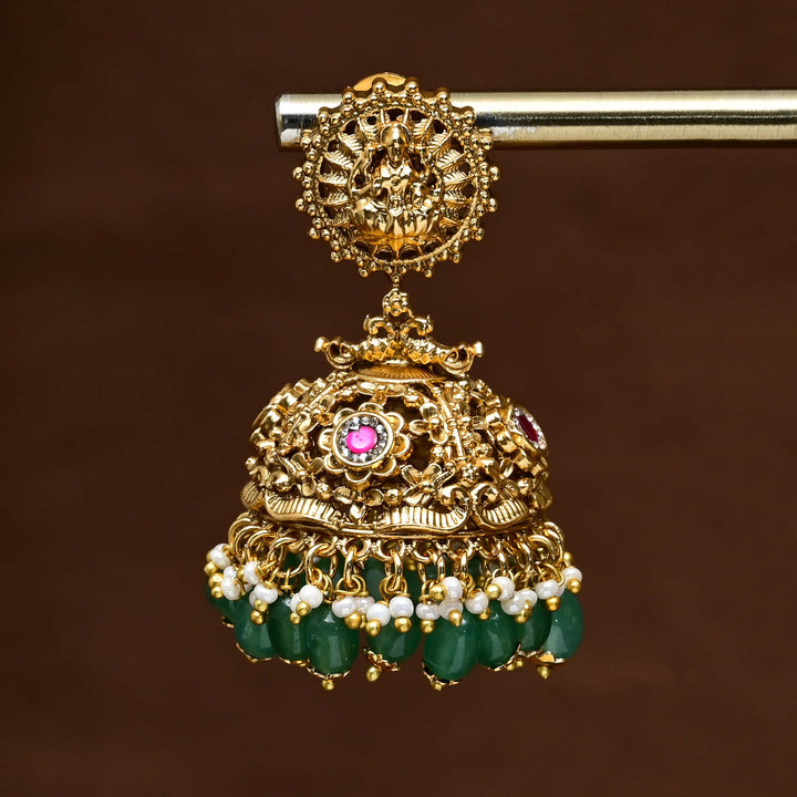 Temple Jhumka Earrings