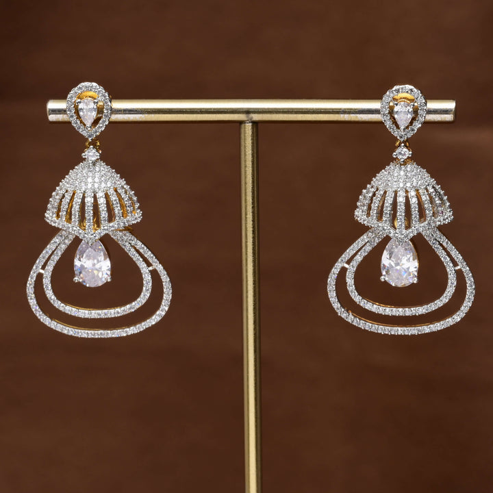 CZ Diamond Finish Earrings