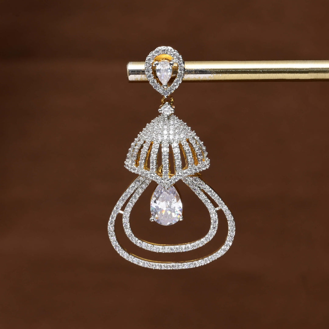 CZ Diamond Finish Earrings