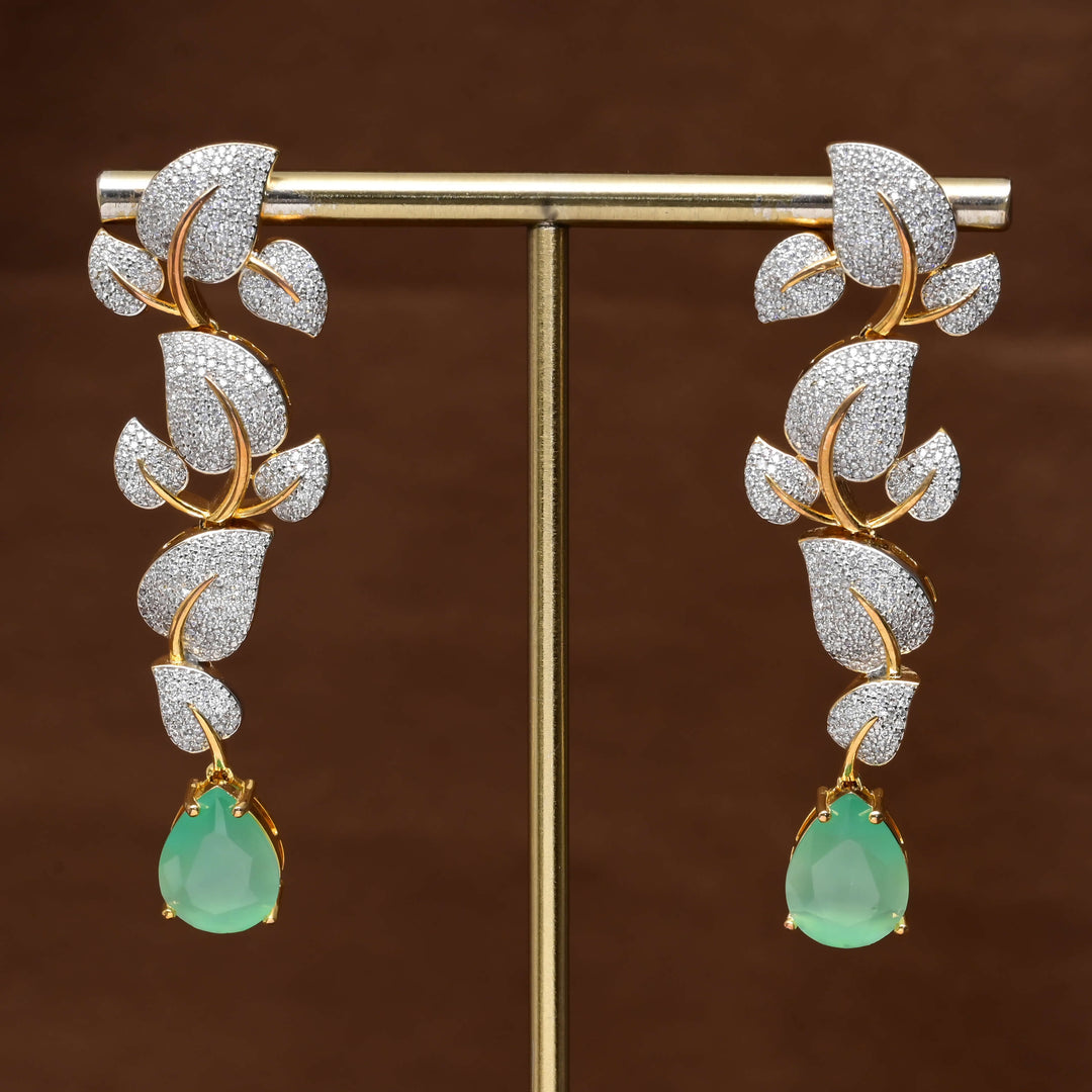 CZ Diamond Finish Earrings