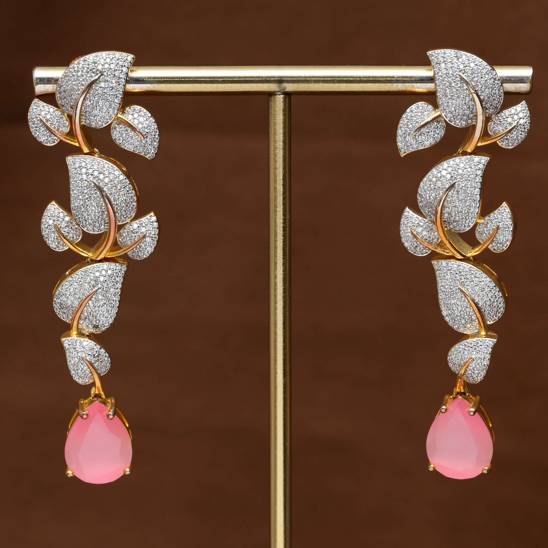 CZ Diamond Finish Earrings