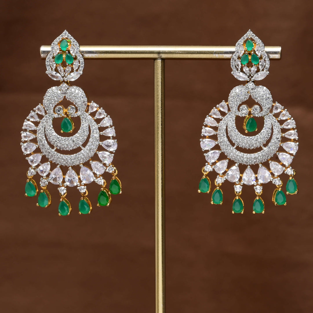CZ Diamond Finish Earrings