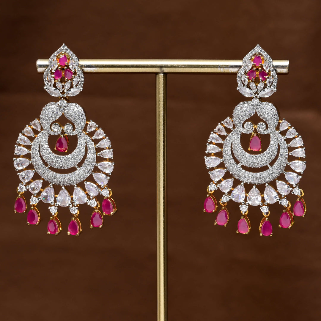 CZ Diamond Finish Earrings