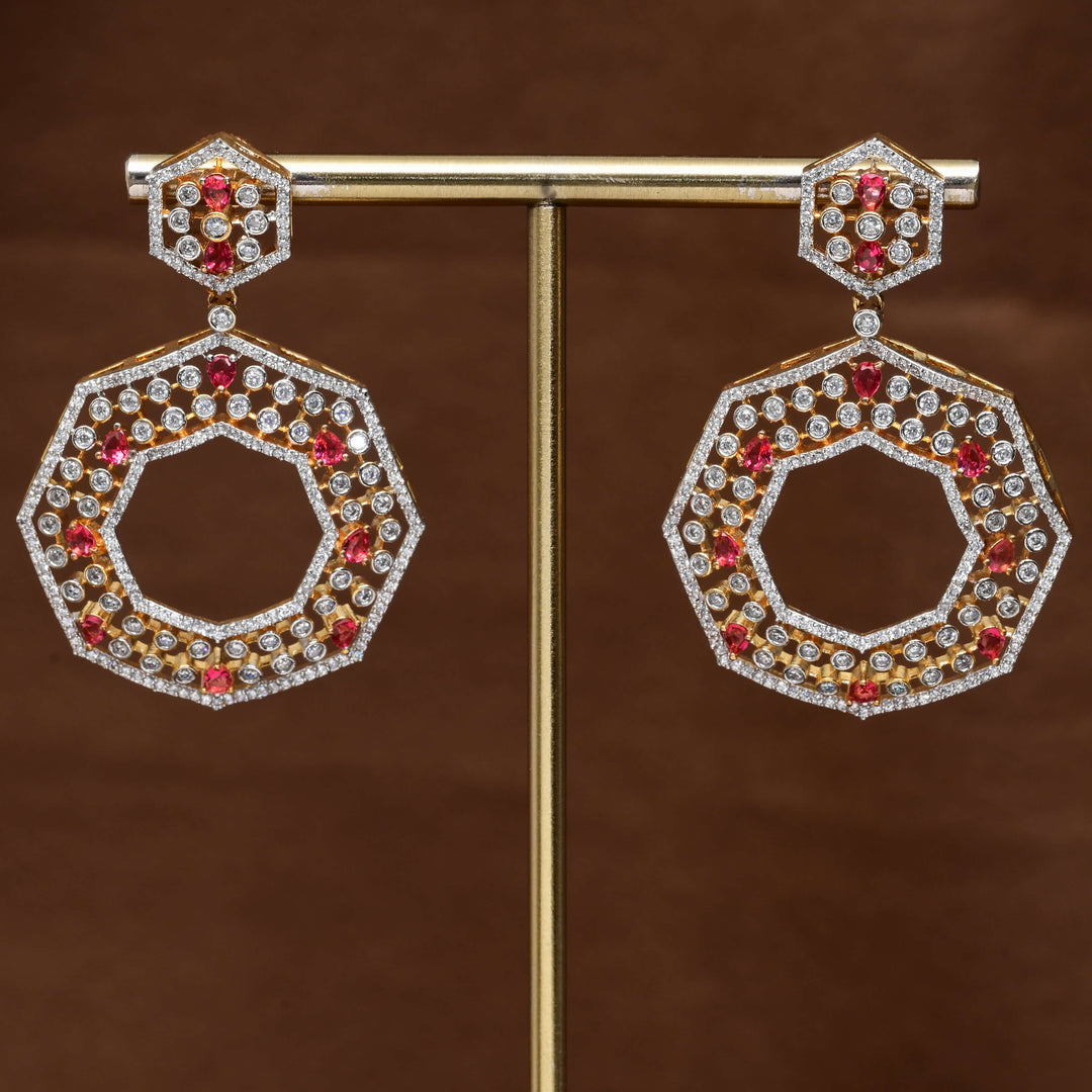 CZ Diamond Finish Earrings