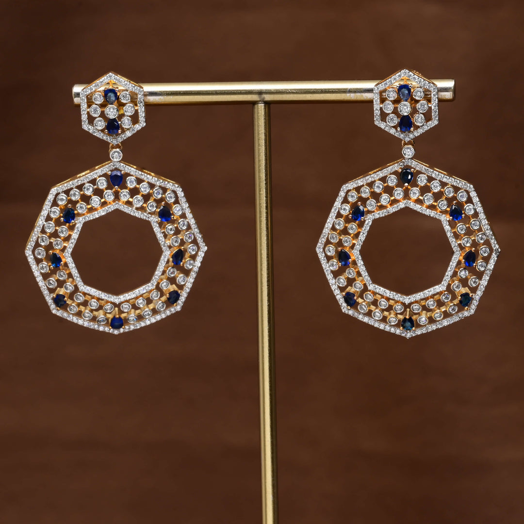 CZ Diamond Finish Earrings